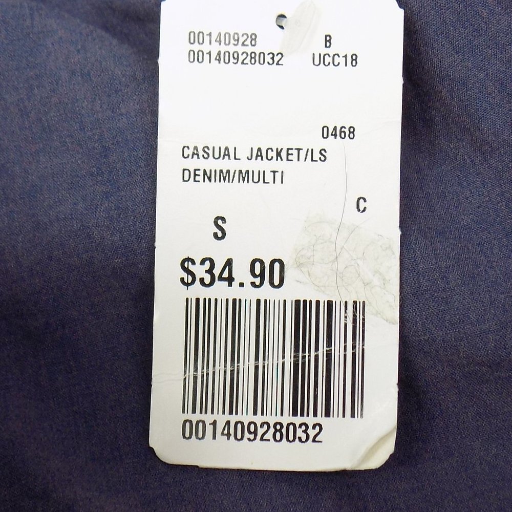 XXI Los Angeles Quilted Denim Open Front Jacket Size Small NWT - Picture 8 of 8